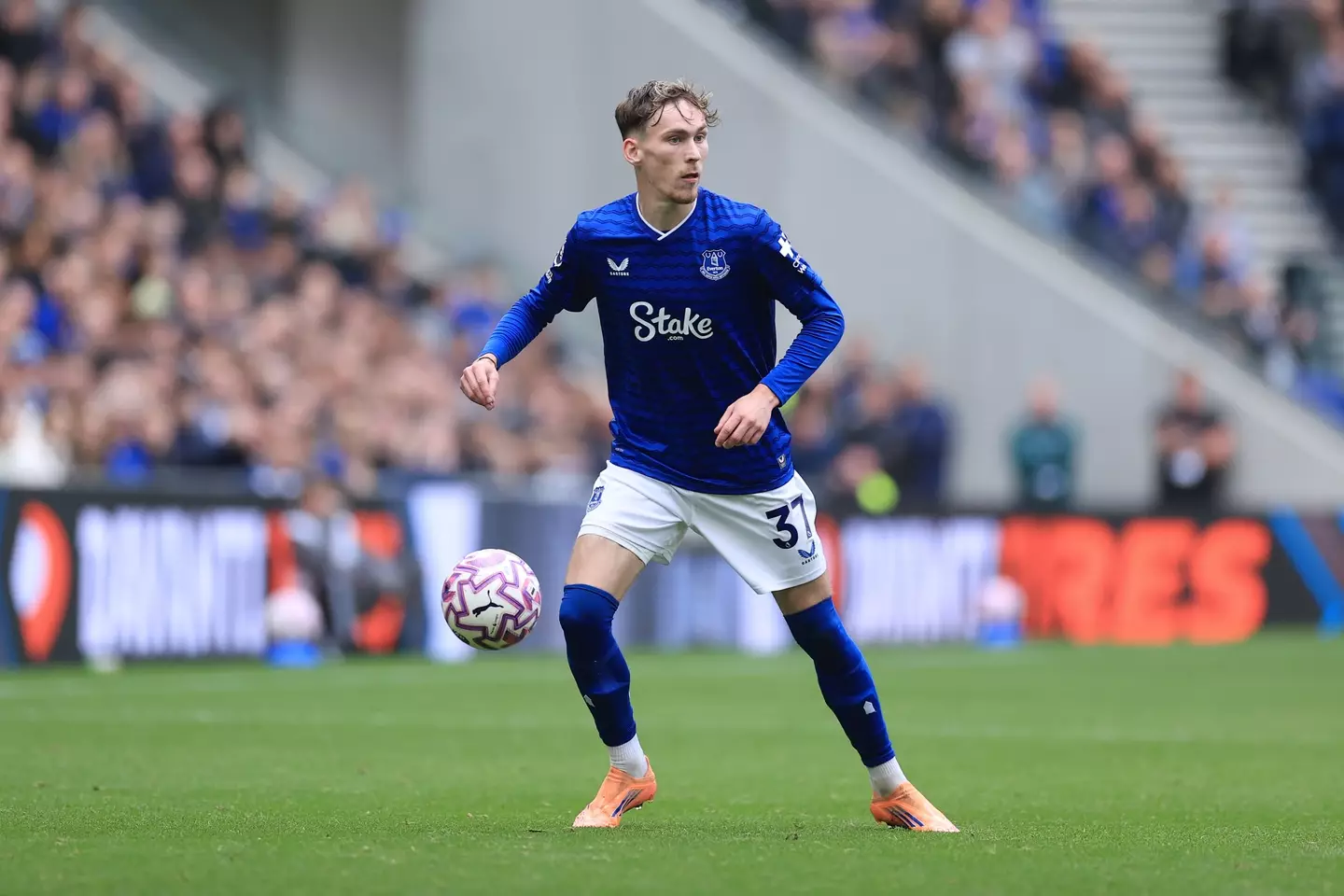 James Garner playing for Everton (Image: Getty)