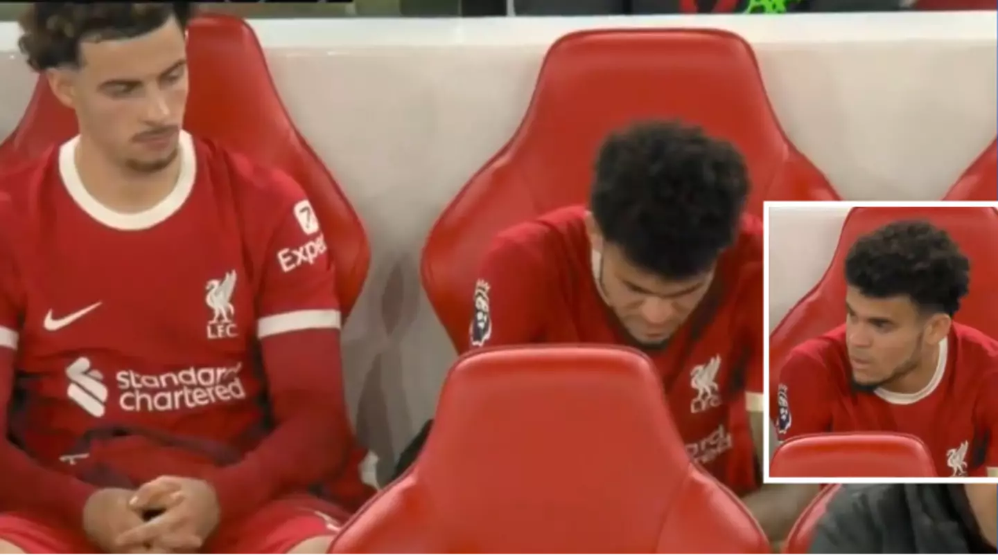 Luis Diaz looked close to tears on the bench during Arsenal game, it's heartbreaking to see