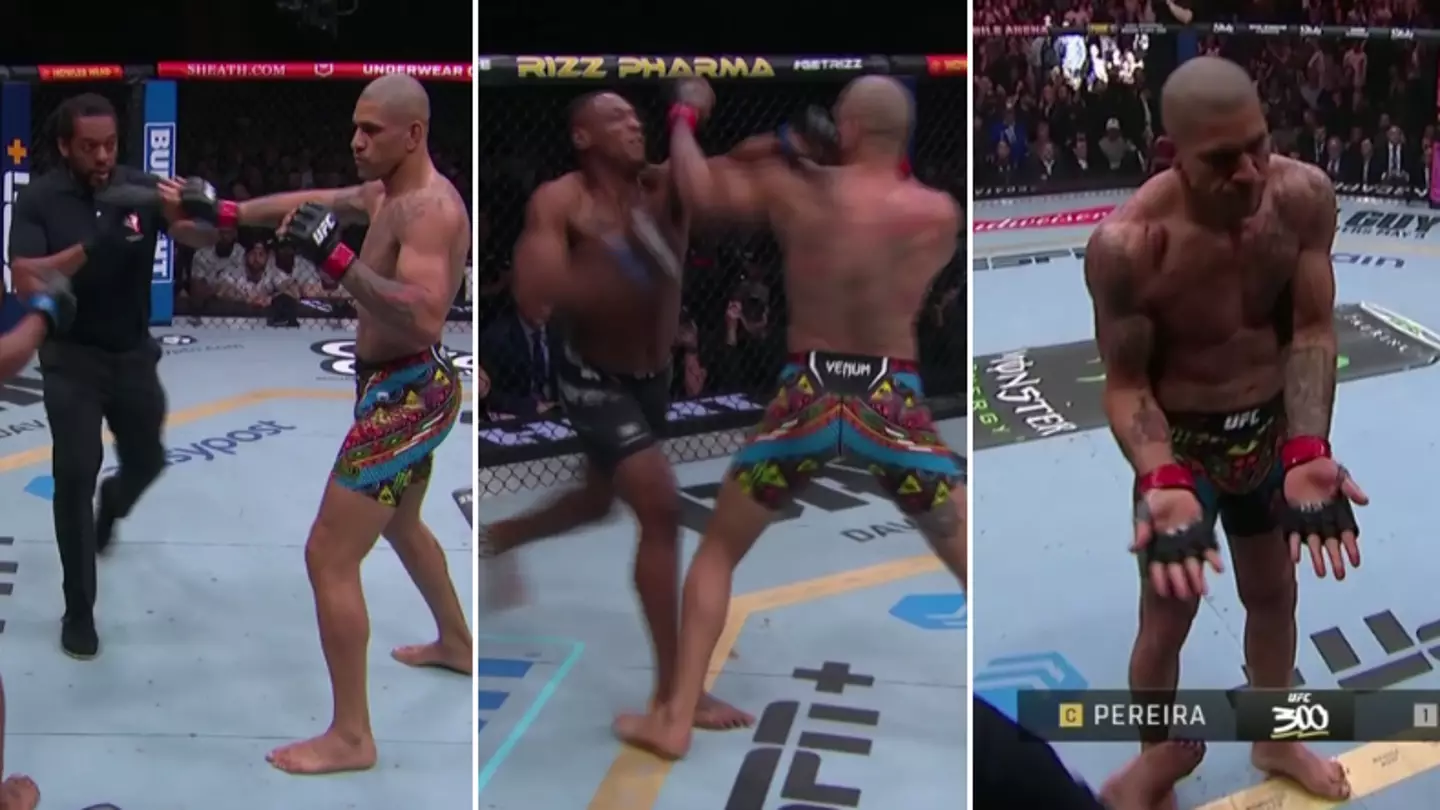 Alex Pereira destroys Jamahal Hill in the first round to defend title at UFC 300