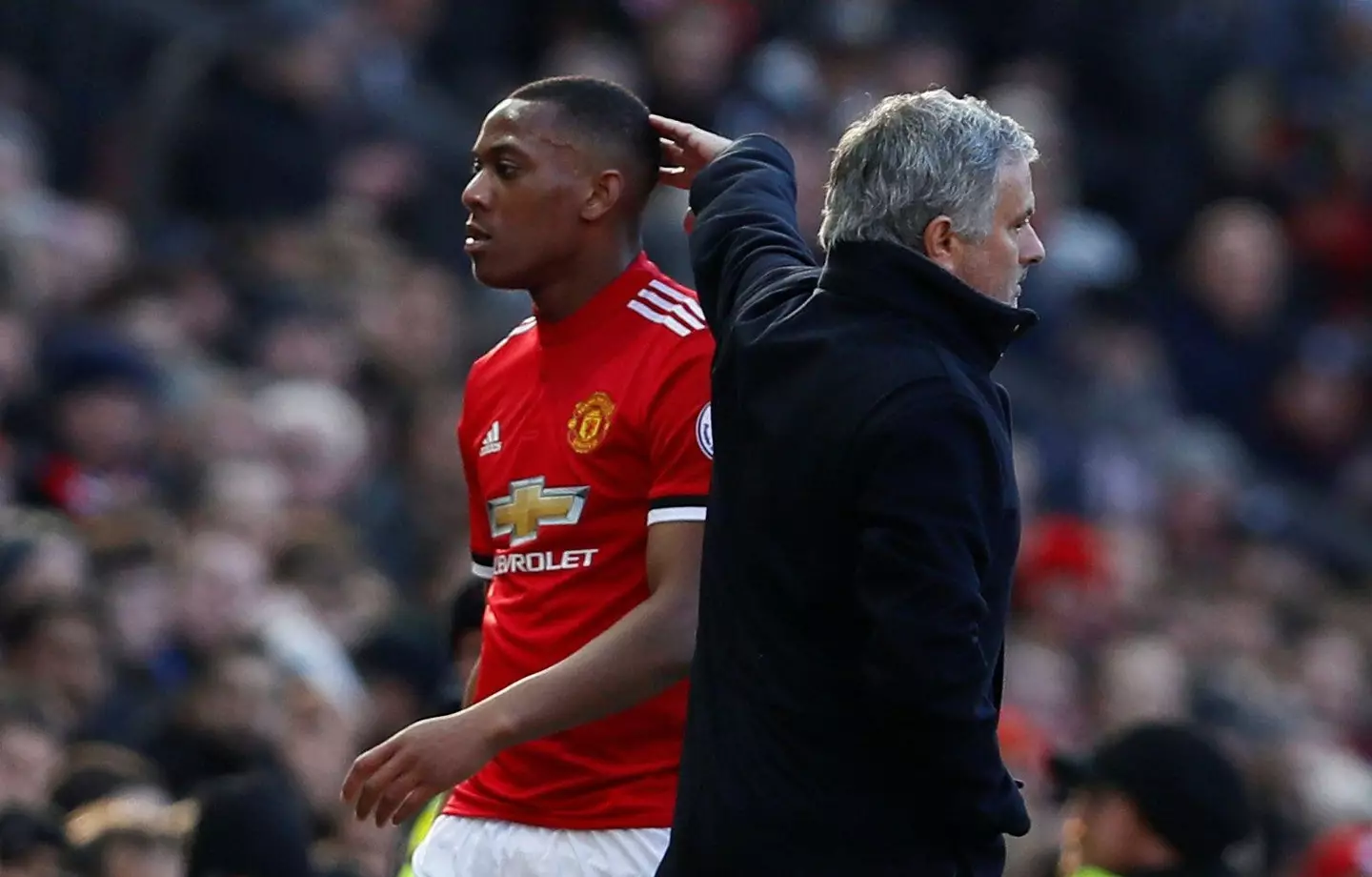 Martial and Mourinho had their issues. (Image