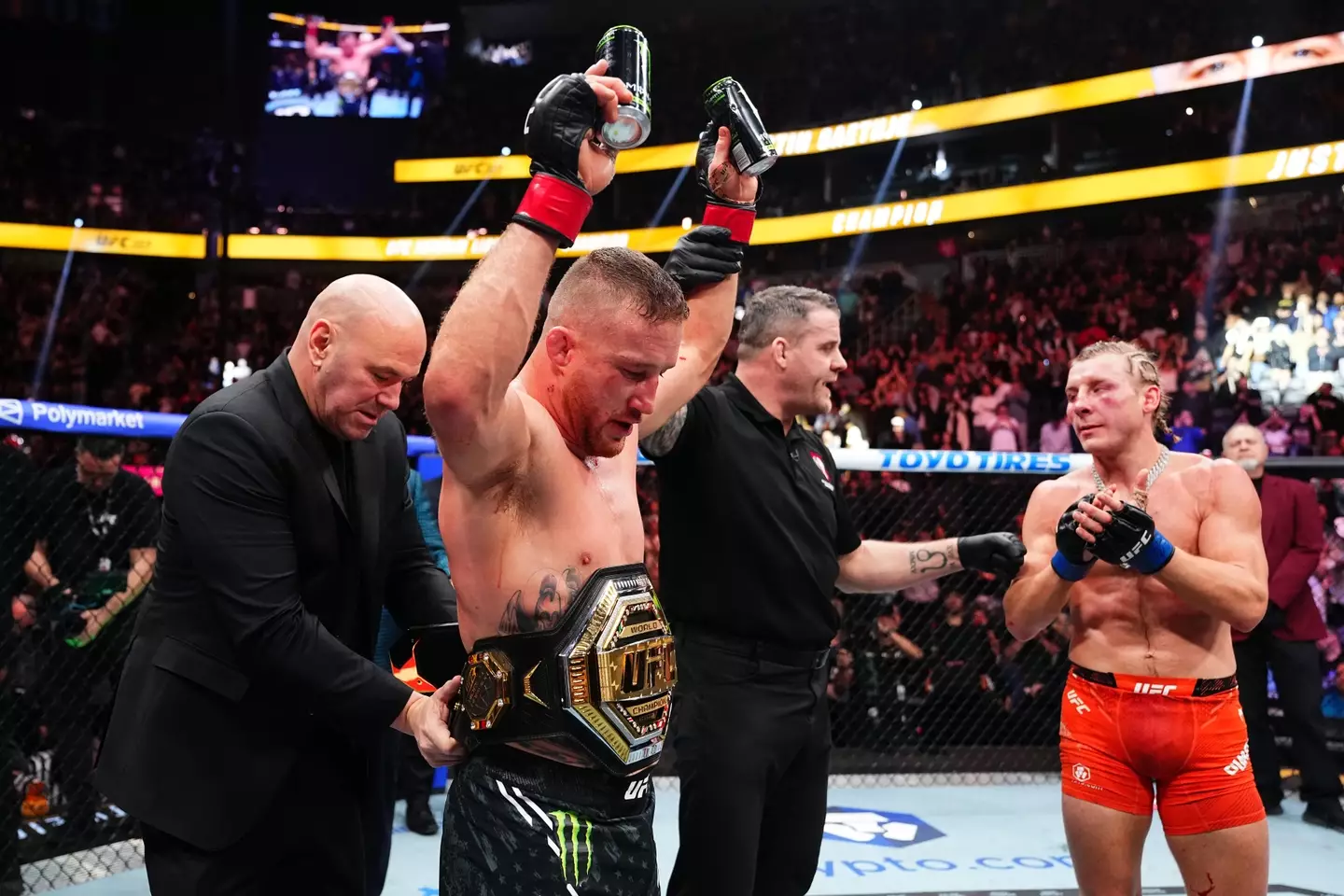 Justin Gaethje beat Paddy Pimblett. (