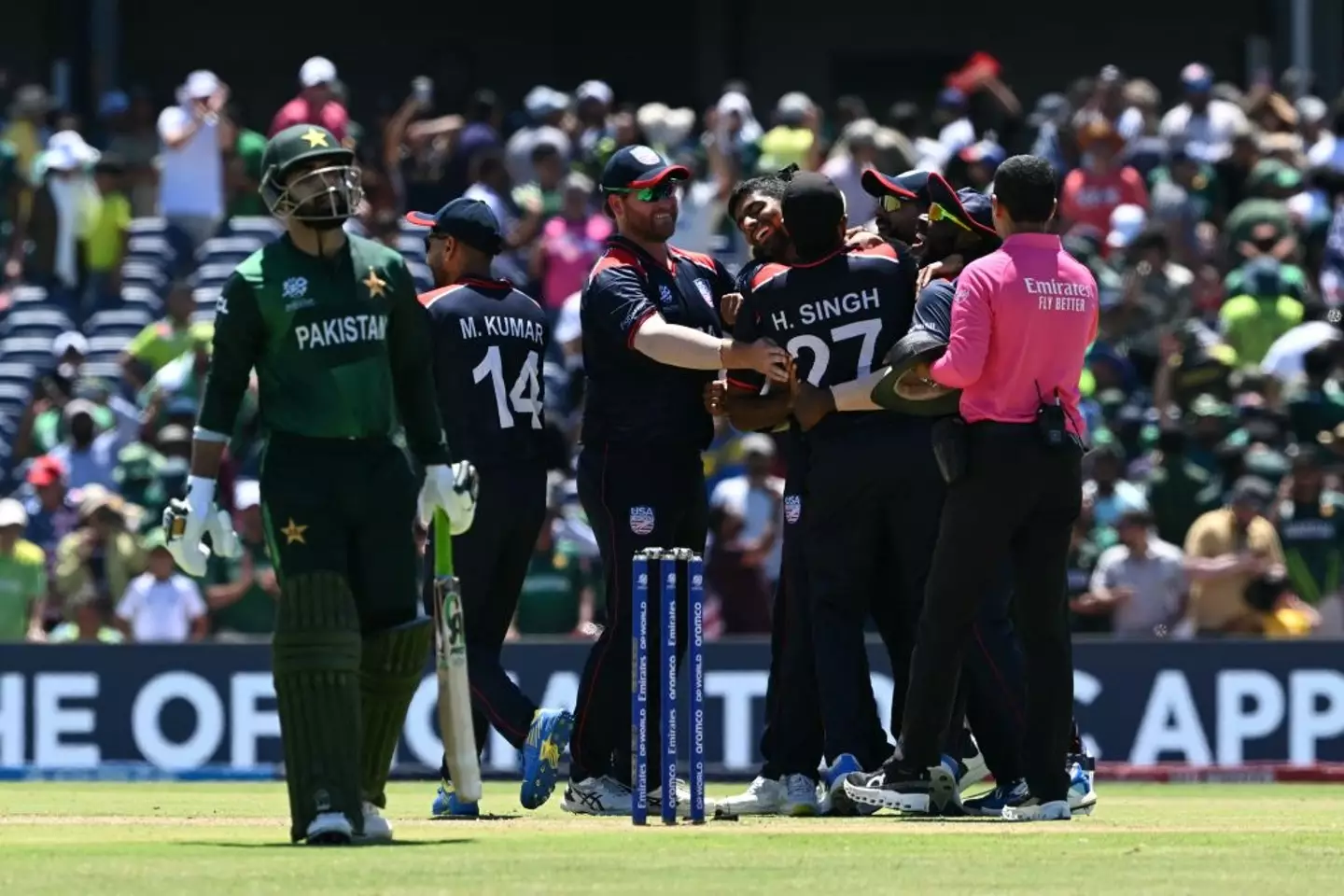United States defeated Pakistan in a shock result at the 2024 men's T20 World Cup (Image: Getty)