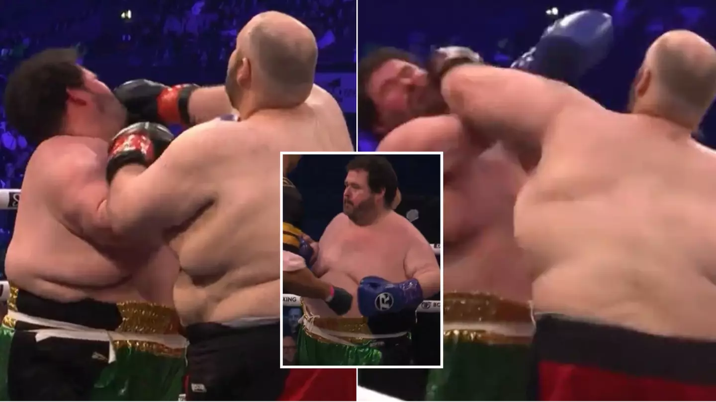 American YouTuber Boogie2988 has boxing shorts taped to him
