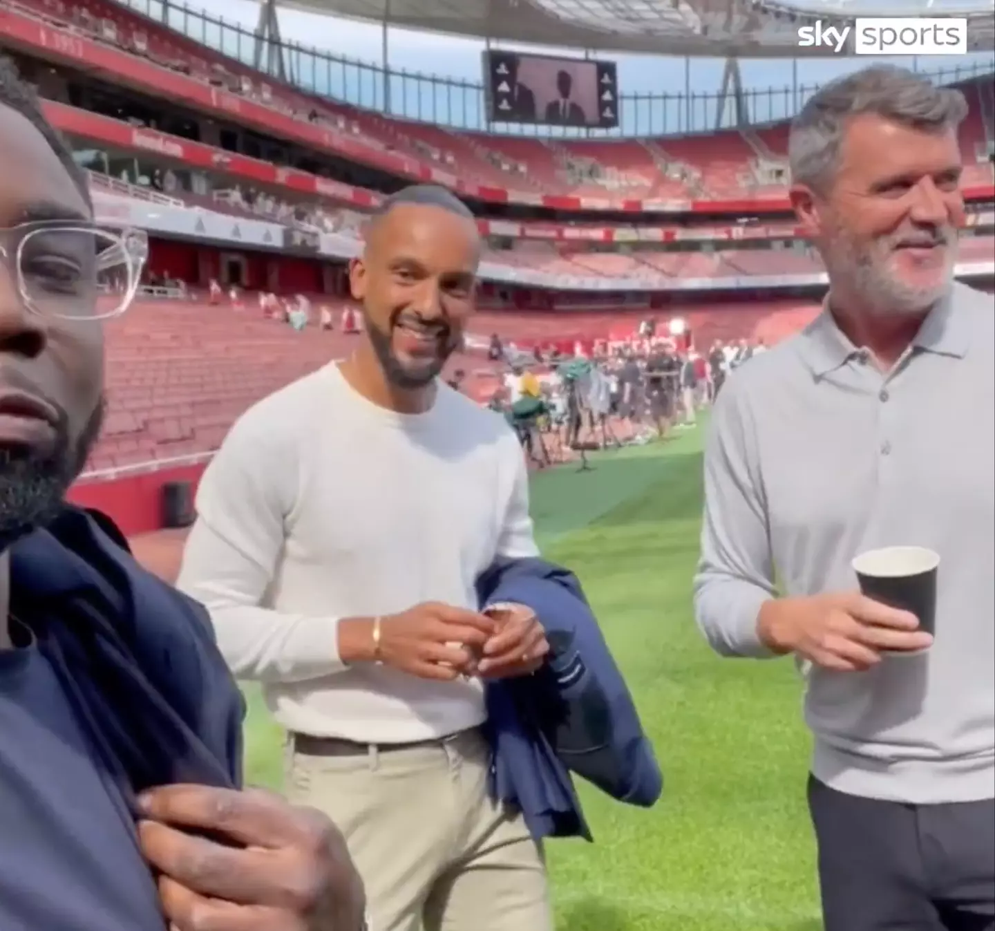 The video clip featuring the three former footballers has divided fans.