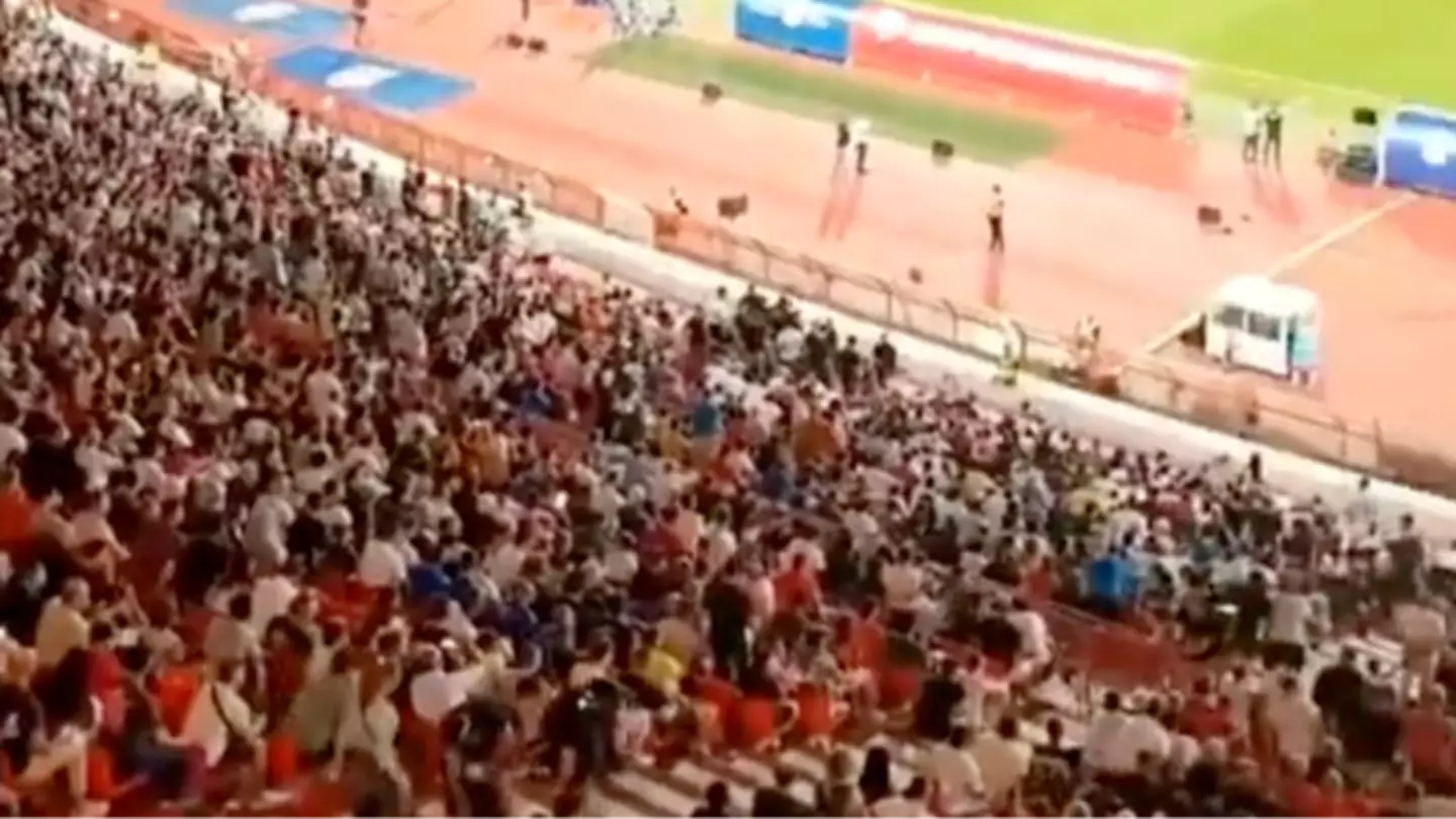 Footage Emerges of England vs Serbia Crowd Incident That Caused Riot Police to Intervene