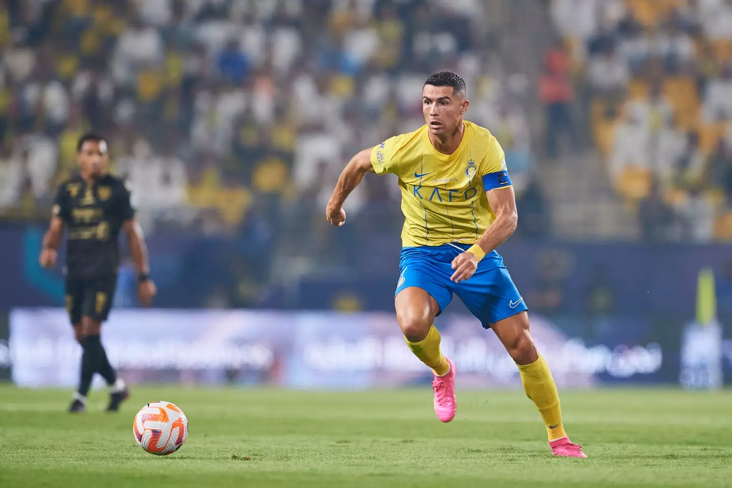 Cristiano Ronaldo in action for Al Nassr. Image: Getty