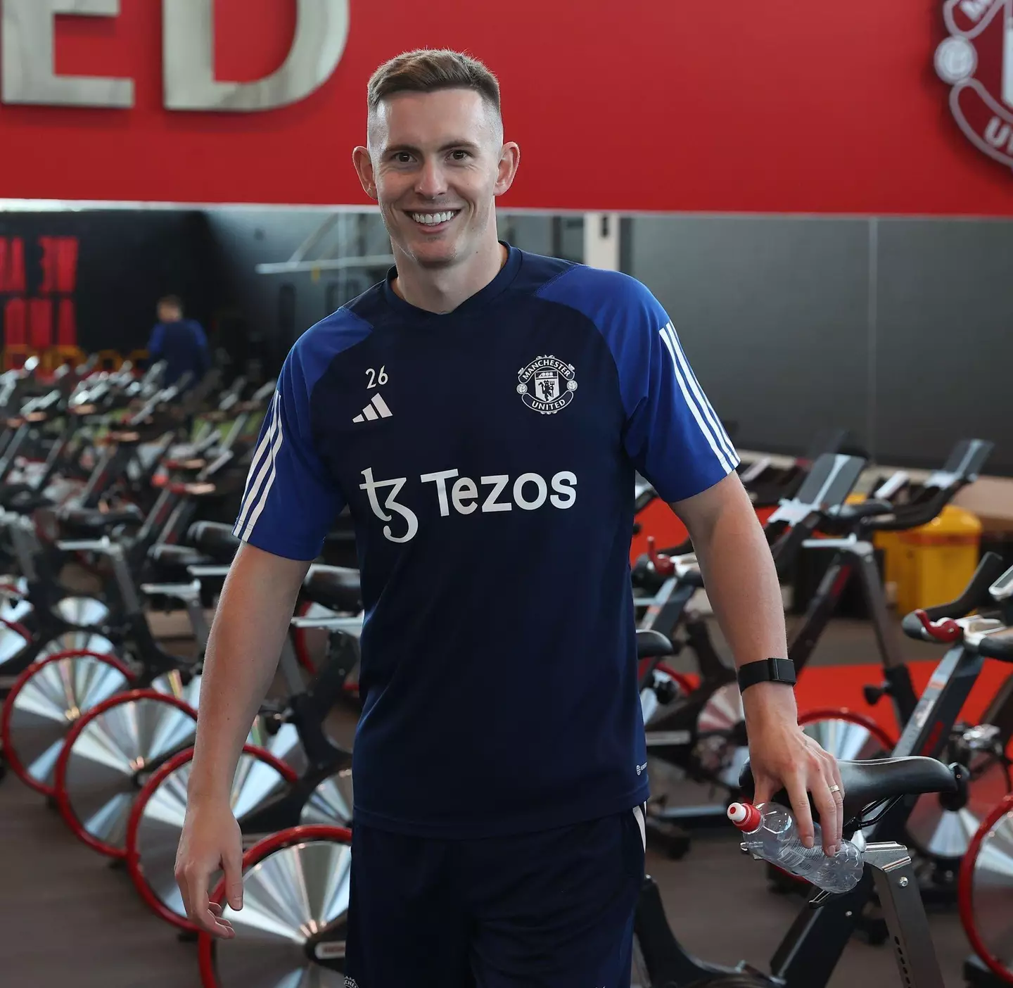 Henderson at United's training complex. Image: Manchester United