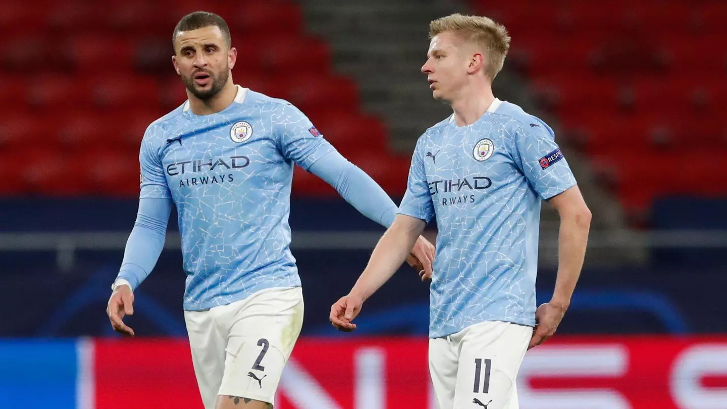 Oleksandr Zinchenko Top Three Technical Players At Manchester City According To Teammate