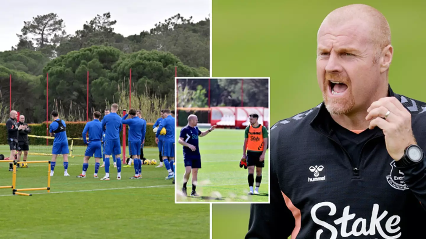 Sean Dyche 'slaps' his own player to cause uproar at Everton team dinner