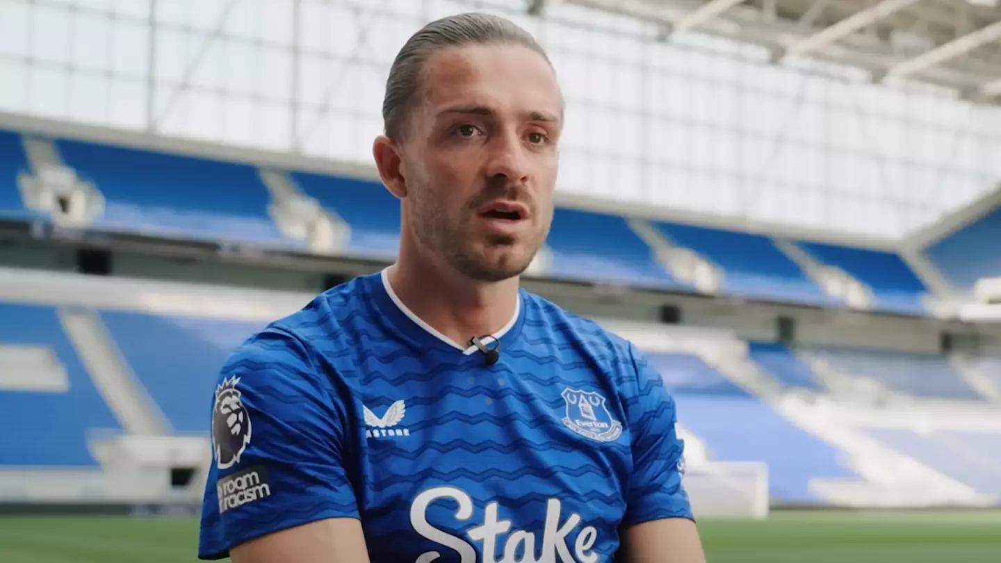 Jack Grealish in his first interview as an Everton player (Image: Everton FC)