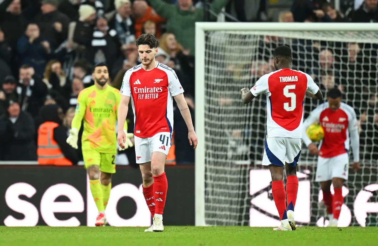 Arsenal have been dumped out of the Carabao Cup. (Image: Getty)