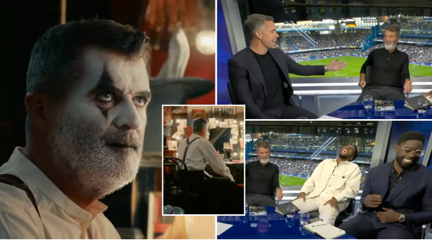 Sky Sports studio react to Roy Keane's 'clown' cameo in circus advert and it's comedy gold