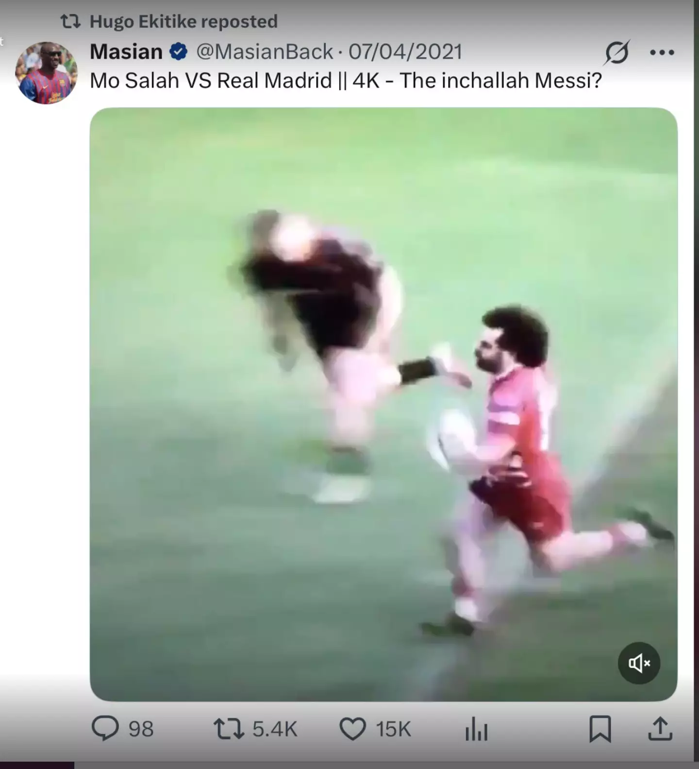 Hugo Ekitike's retweet (Credit:UTDFaithfuls/X)
