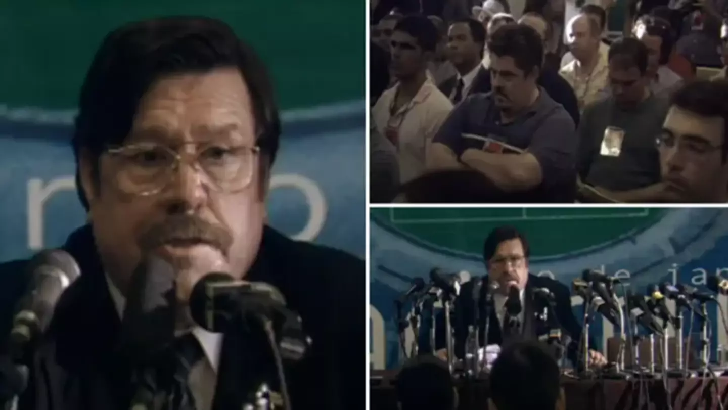 Mike Bassett's famous 'four-four-f*****g-two' press conference is 21 years old and it still bangs