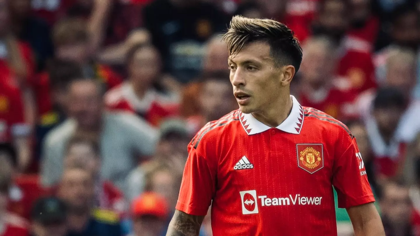 Lisandro Martinez at Old Trafford in pre-season. (Alamy)