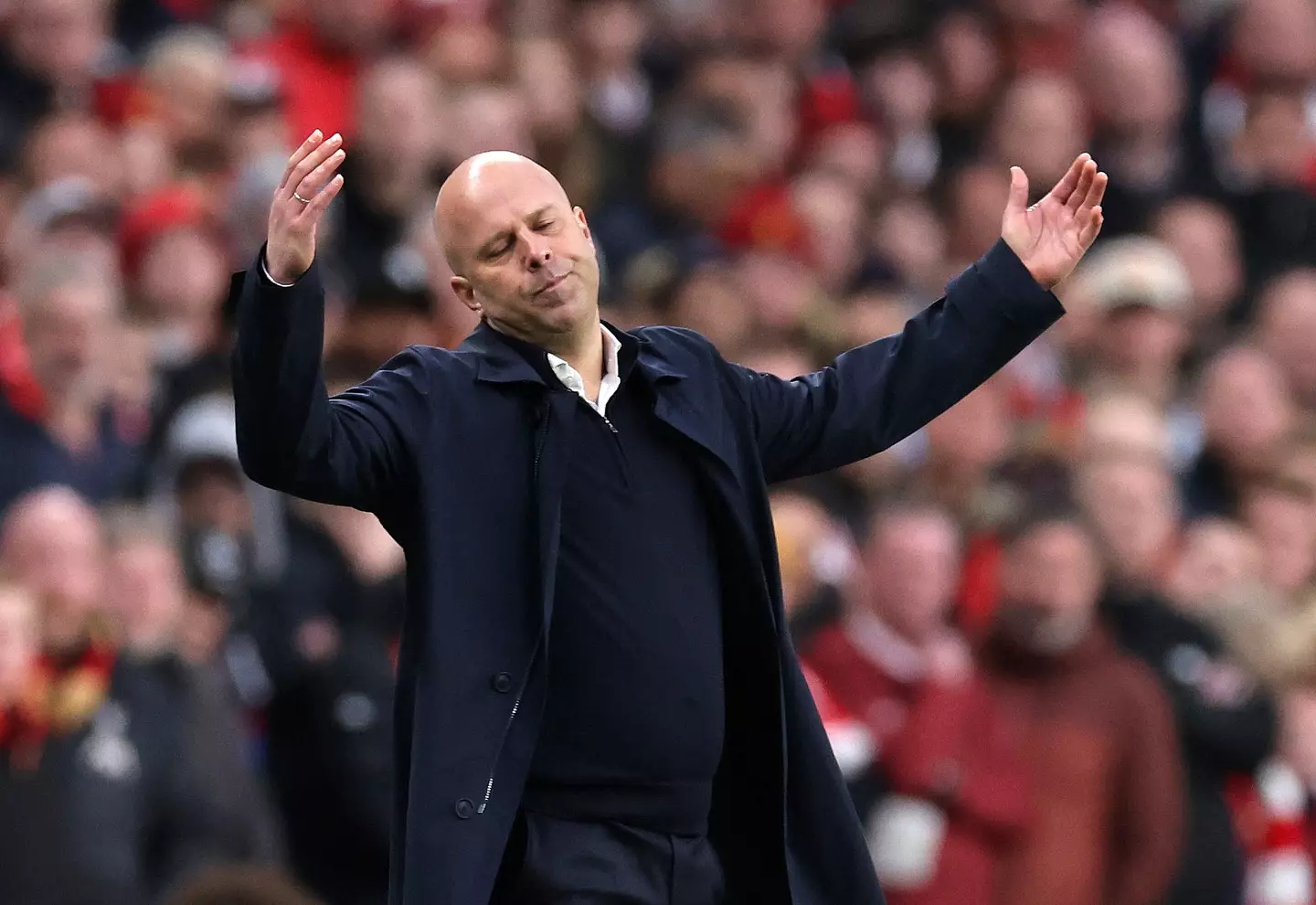 Arne Slot is looking to win the Premier League in his first season at Liverpool. Image: Getty