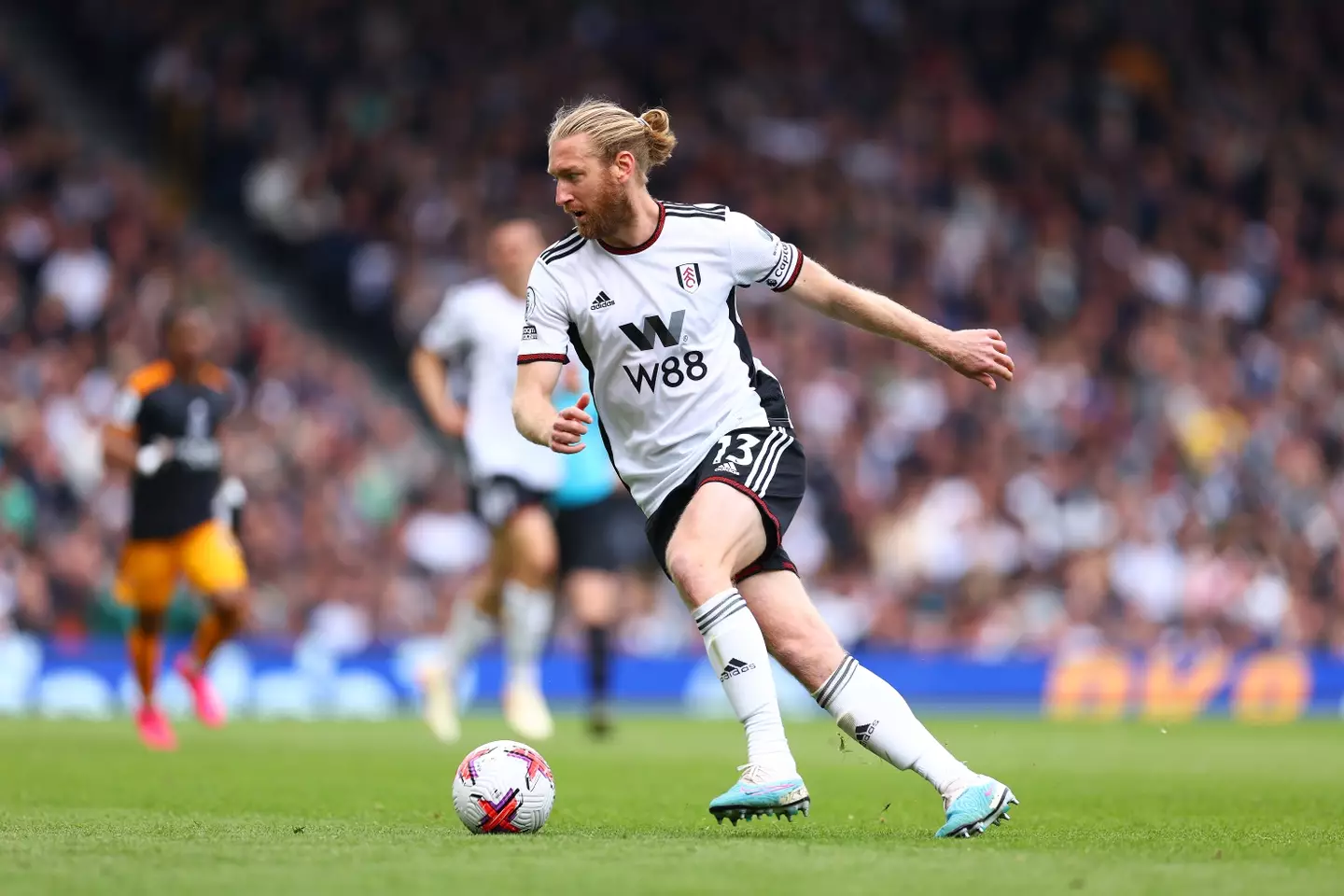 Fulham centre-back Tim Ream in action. Image: Getty
