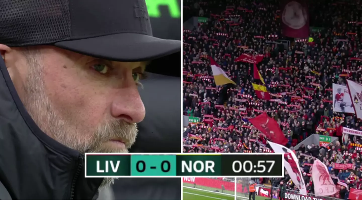 Liverpool supporters serenade Jurgen Klopp after 57 seconds of FA Cup tie with Norwich