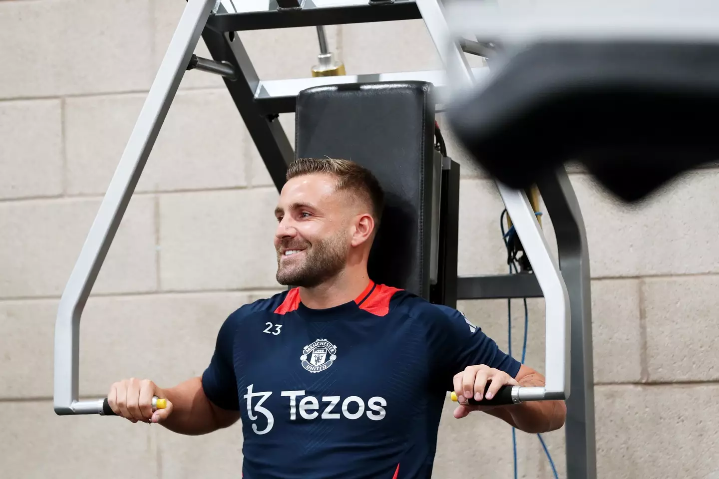 Shaw in training. (