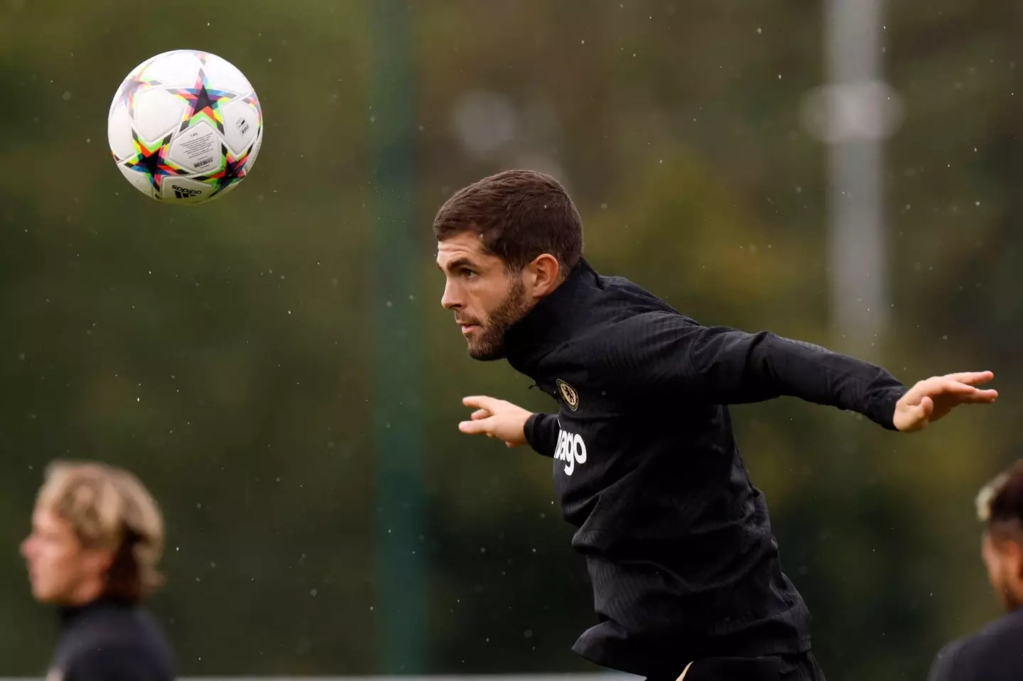 Christian Pulisic in training for Chelsea. (Alamy)