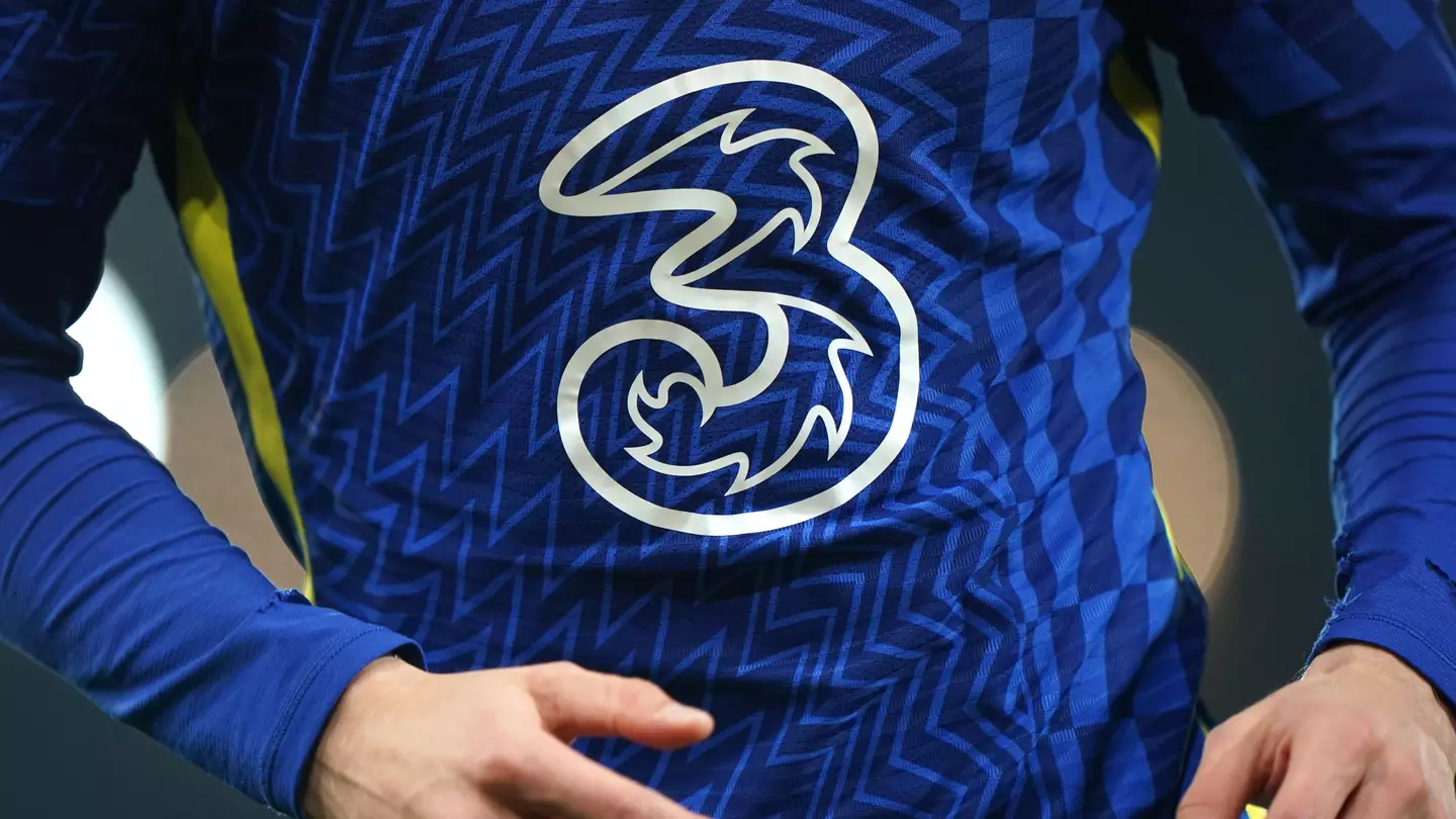 A general view of a Chelsea strip featuring a Three logo.