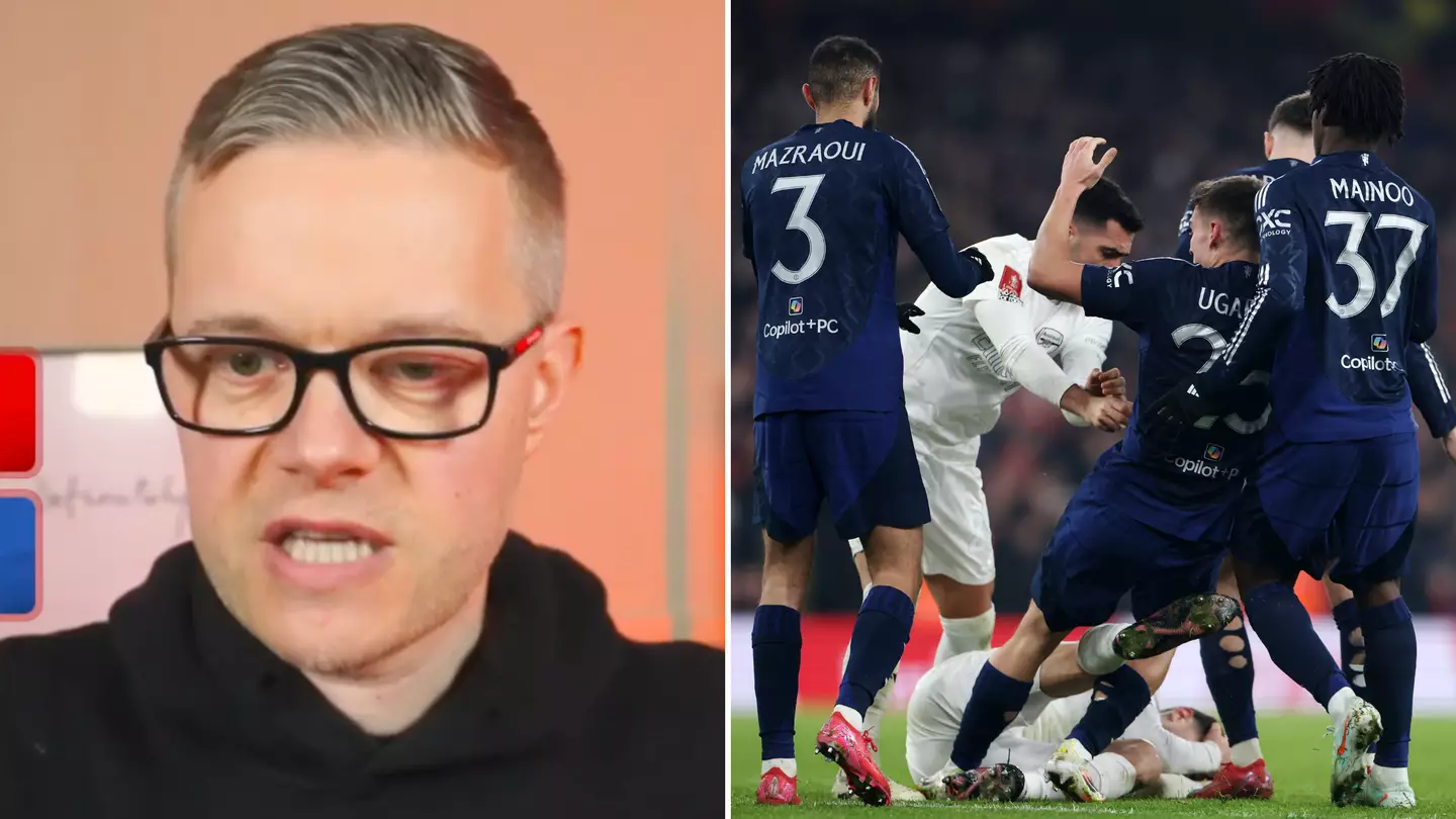 Mark Goldbridge demands Man Utd players 'walk off the pitch' after 'disgusting' moment during Arsenal game