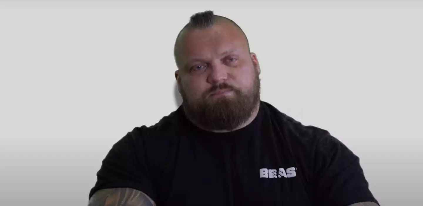 Eddie Hall broke down in tears after making the brave admission. Image: Eddie Hall The Beast