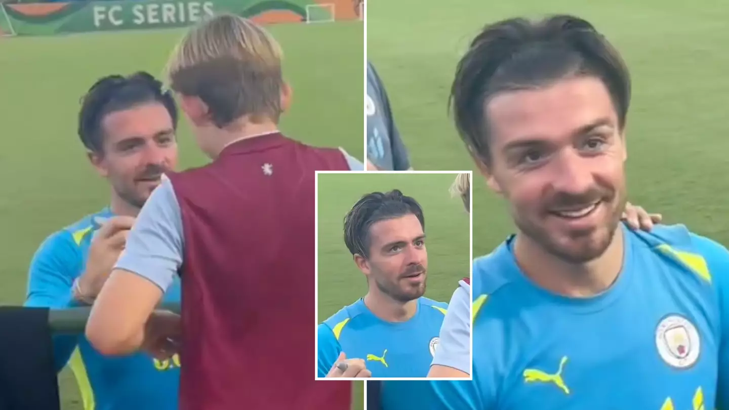 Footage emerges of Jack Grealish’s interaction with young Aston Villa fan and his reaction says it all