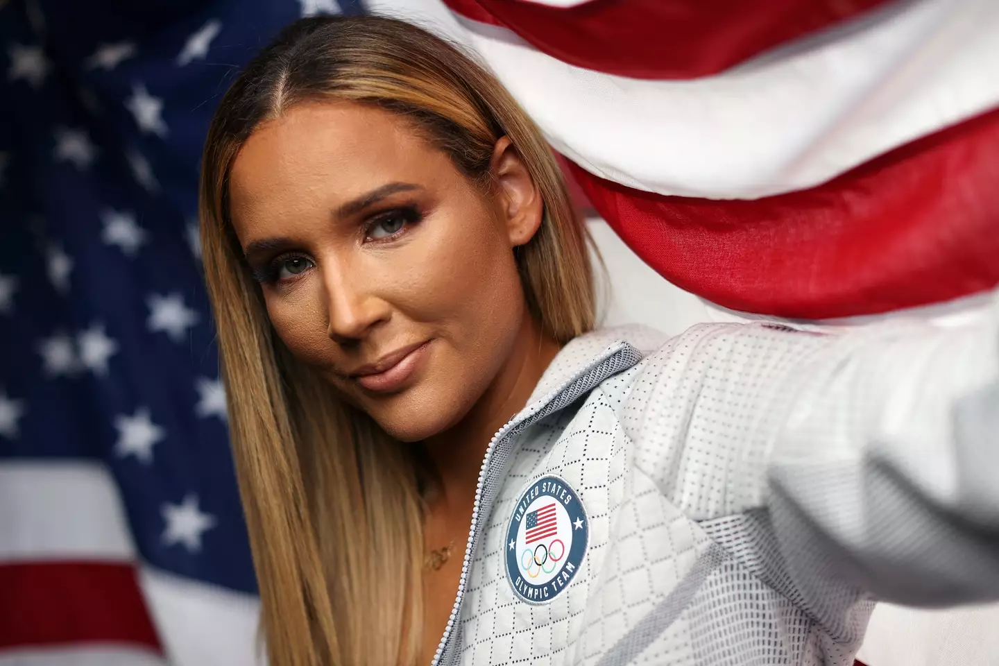 Lolo Jones competed at the 2022 Winter Olympics as a bobsledder. Image: Getty