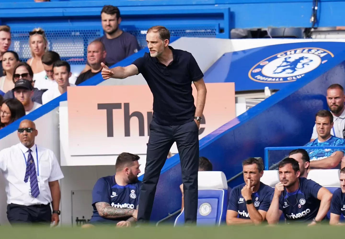 Thomas Tuchel on the touchline against Tottenham. (Alamy)