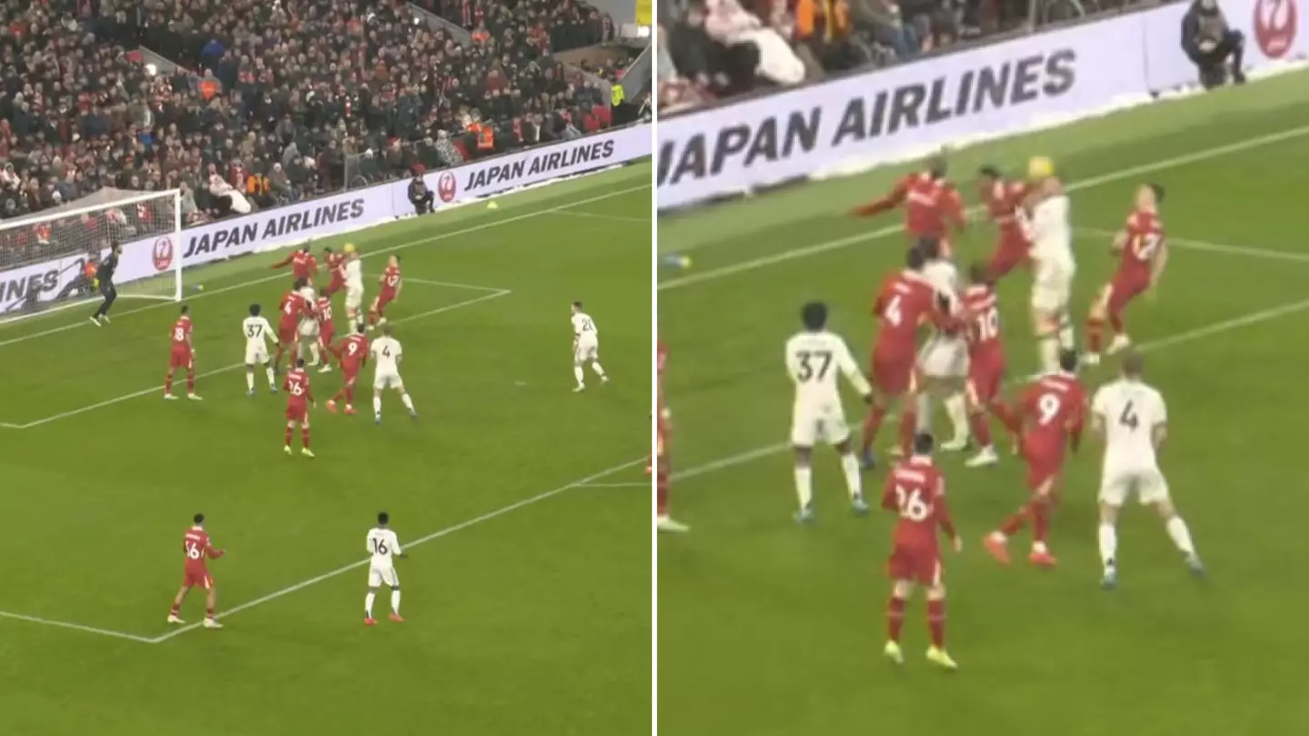 Fans claim VAR failed to spot ‘blatant’ penalty in 63rd minute of Liverpool vs Man Utd game