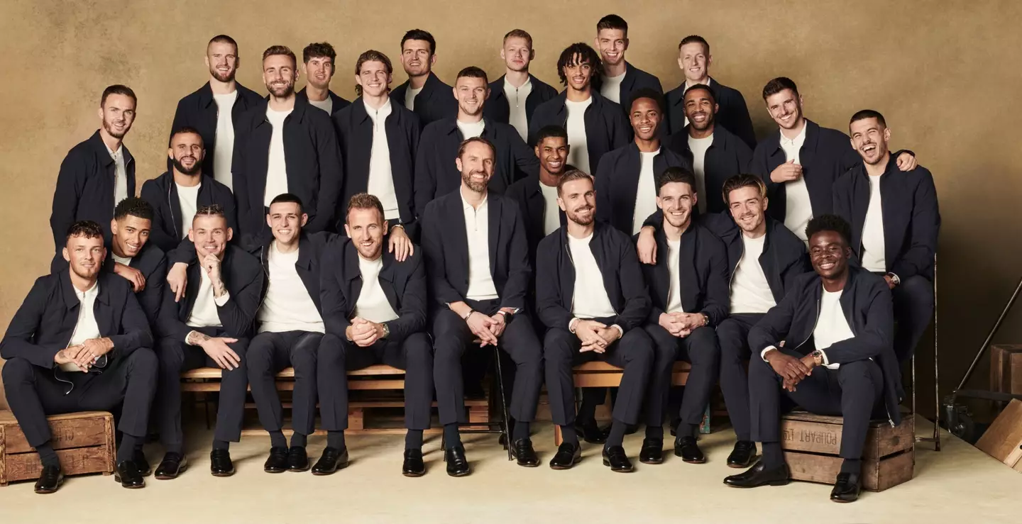 England's squad photo. (Image