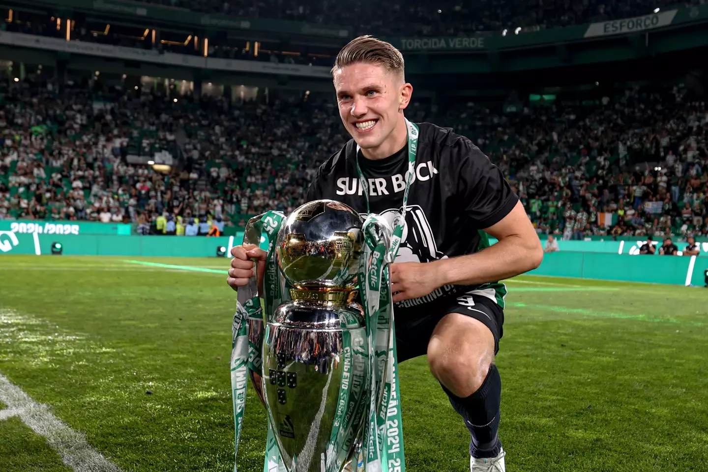 Viktor Gyokeres has been linked with a move to Arsenal. Image: Getty