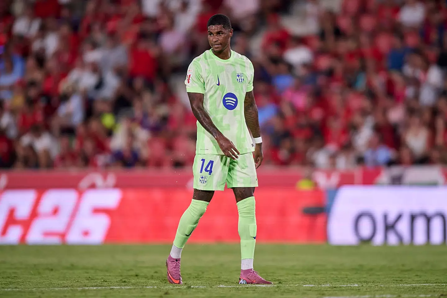 Marcus Rashford made his La Liga debut against RCD Mallorca on Friday. (Image: Cristian Trujillo/Quality Sport Images/Getty Images)