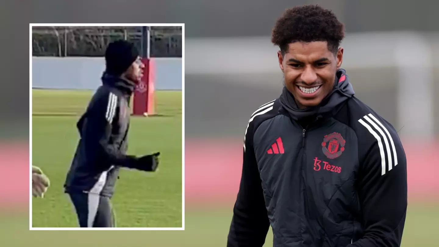 Ruben Amorim called out by Man Utd fans as Marcus Rashford training clip emerges