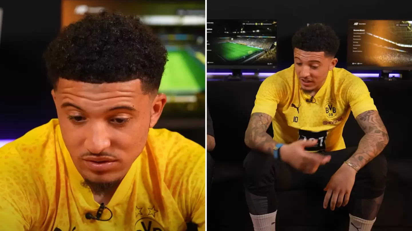 Man Utd outcast Jadon Sancho stuns fans with new accent in Borussia Dortmund video