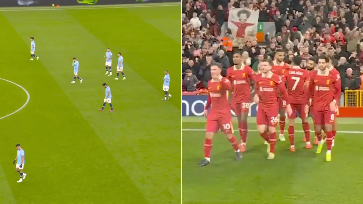 Man City fans turn on one player after shocking first half against Liverpool