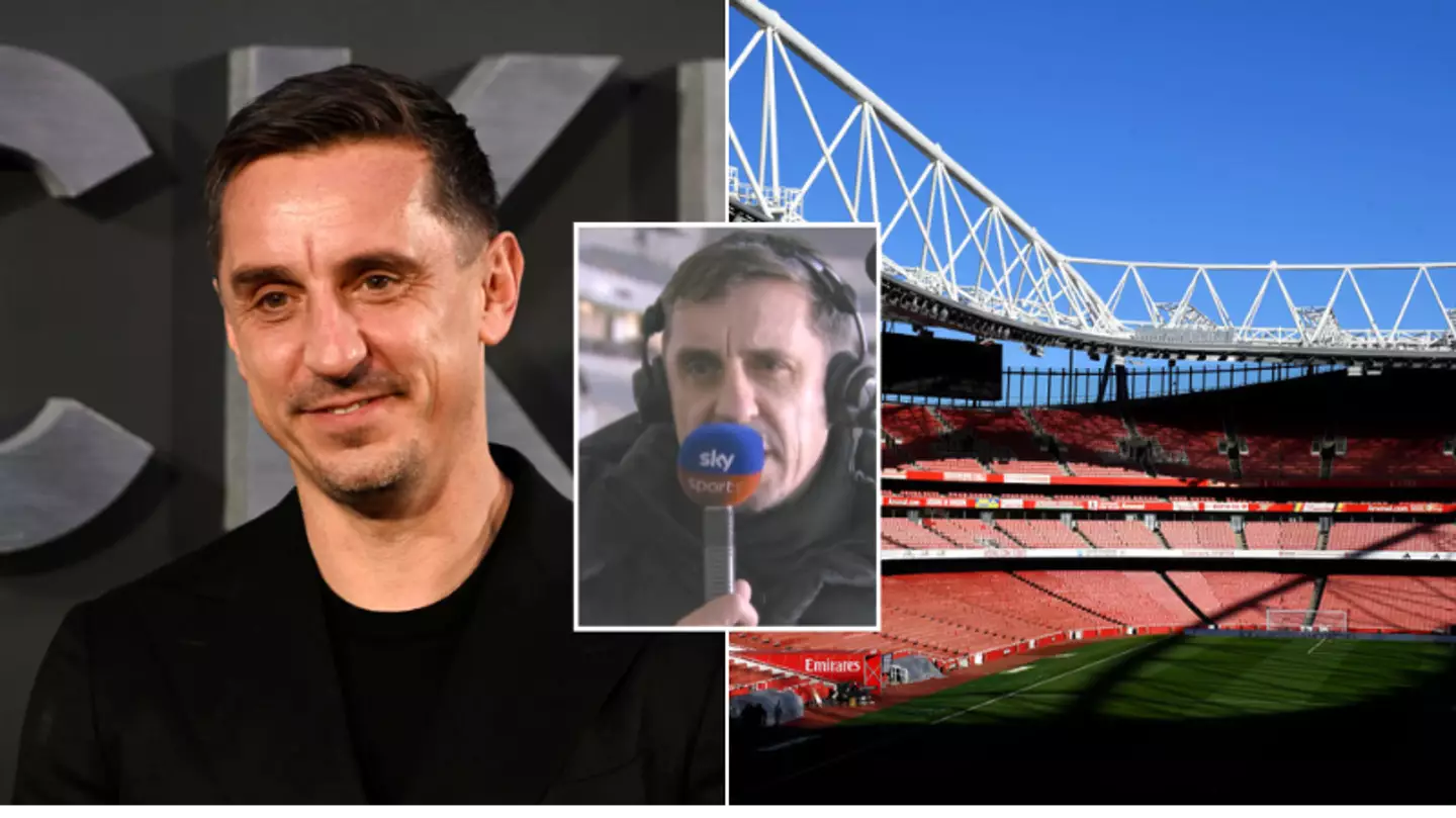 Gary Neville responds after calls for him to be banned from the Emirates