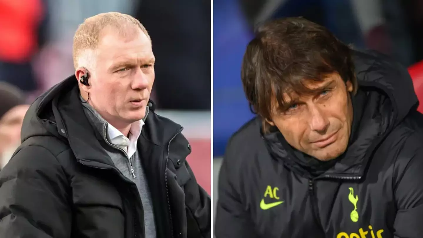 Paul Scholes hit out at former Tottenham boss Antonio Conte in now-deleted Instagram post, he didn't hold back