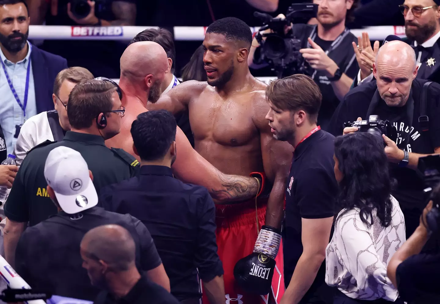 Joshua emerged victorious and made some questionable comments post-fight. (