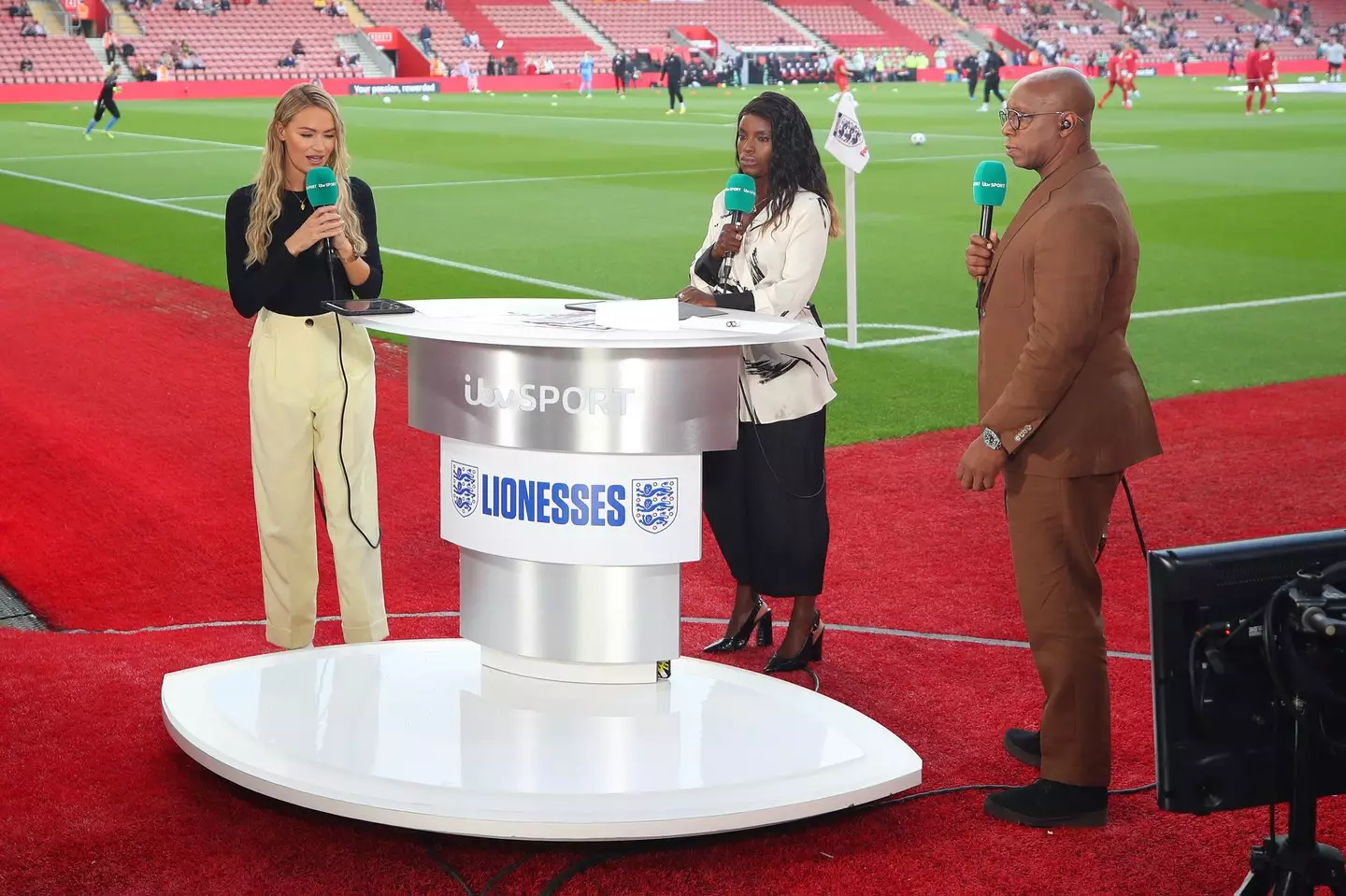 Aluko again spoke about Wright's involvement in women's football. Image: Getty