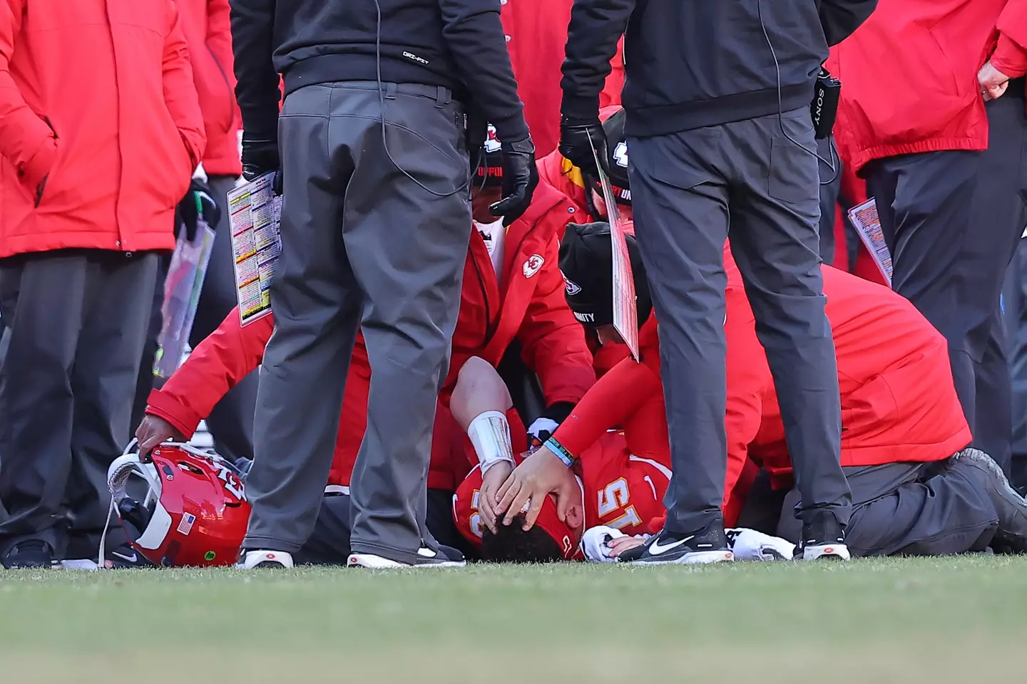 Patrick Mahomes suffered an ACL injury against the LA Chargers (Image: Getty)