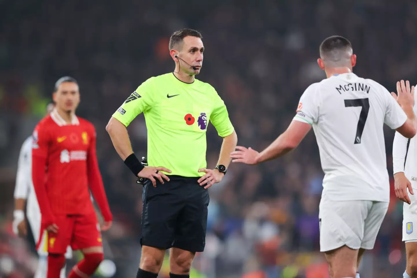 David Coote officiated Liverpool's 2-0 win over Aston Villa on Saturday (Image: Getty)