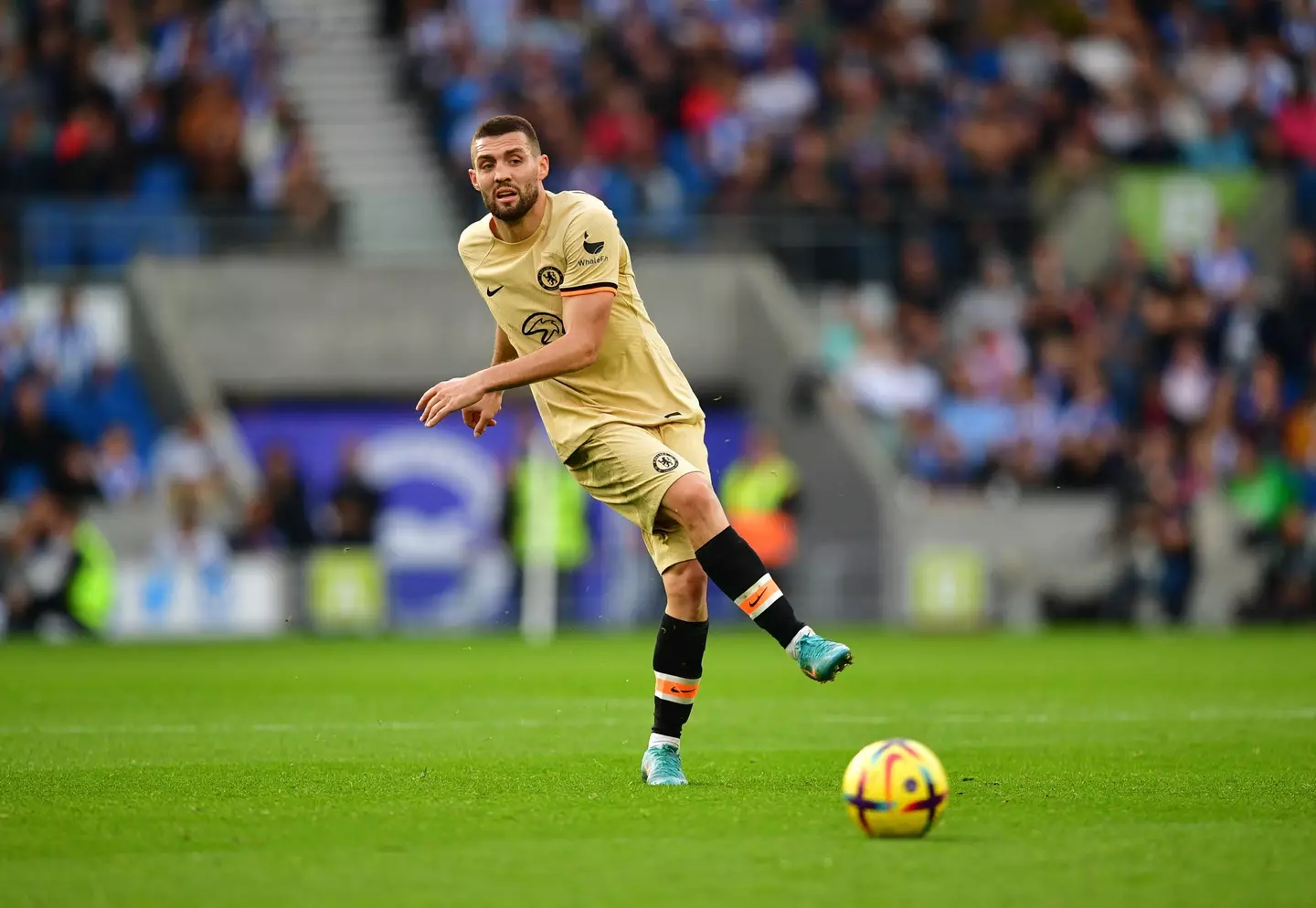 Mateo Kovacic during the Premier League match between Brighton & Hove Albion and Chelsea. (Alamy)