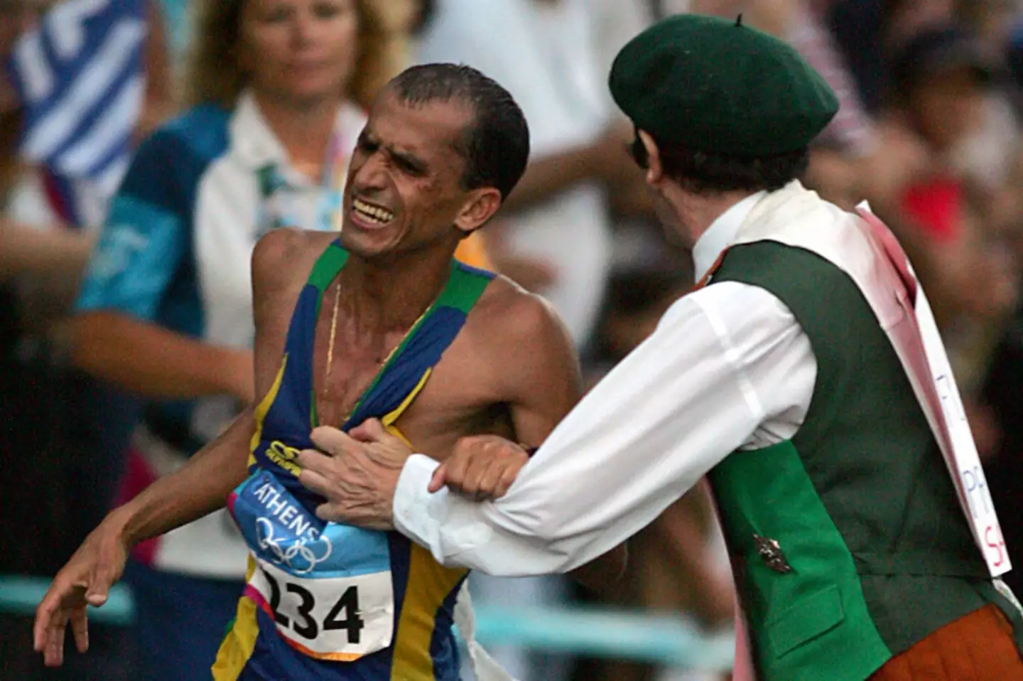 Vanderlei de Lima was attacked during the 2004 Olympic men's marathon (Image: Getty)