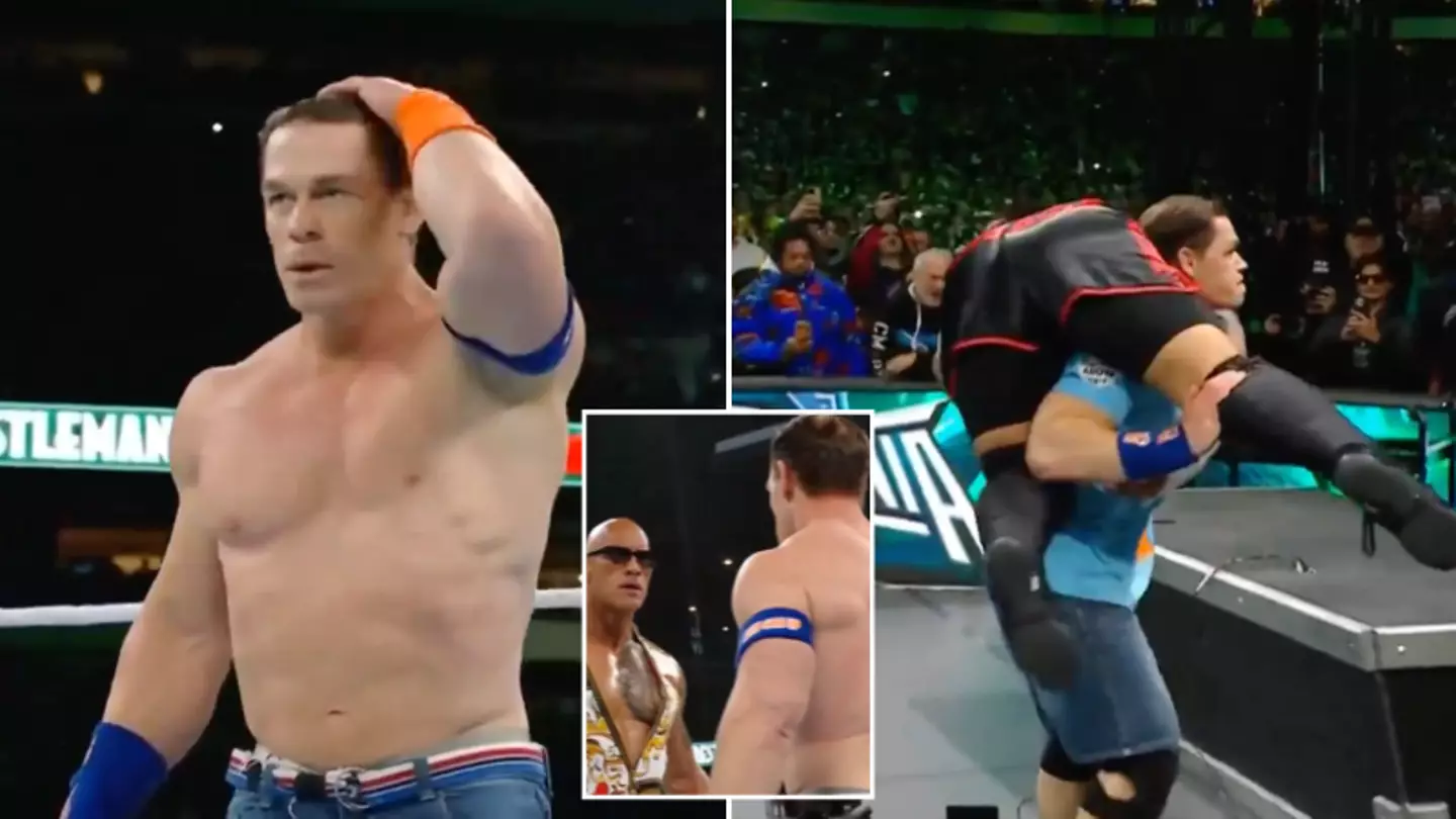 John Cena makes WWE return at WrestleMania but one thing leaves viewers completely distracted
