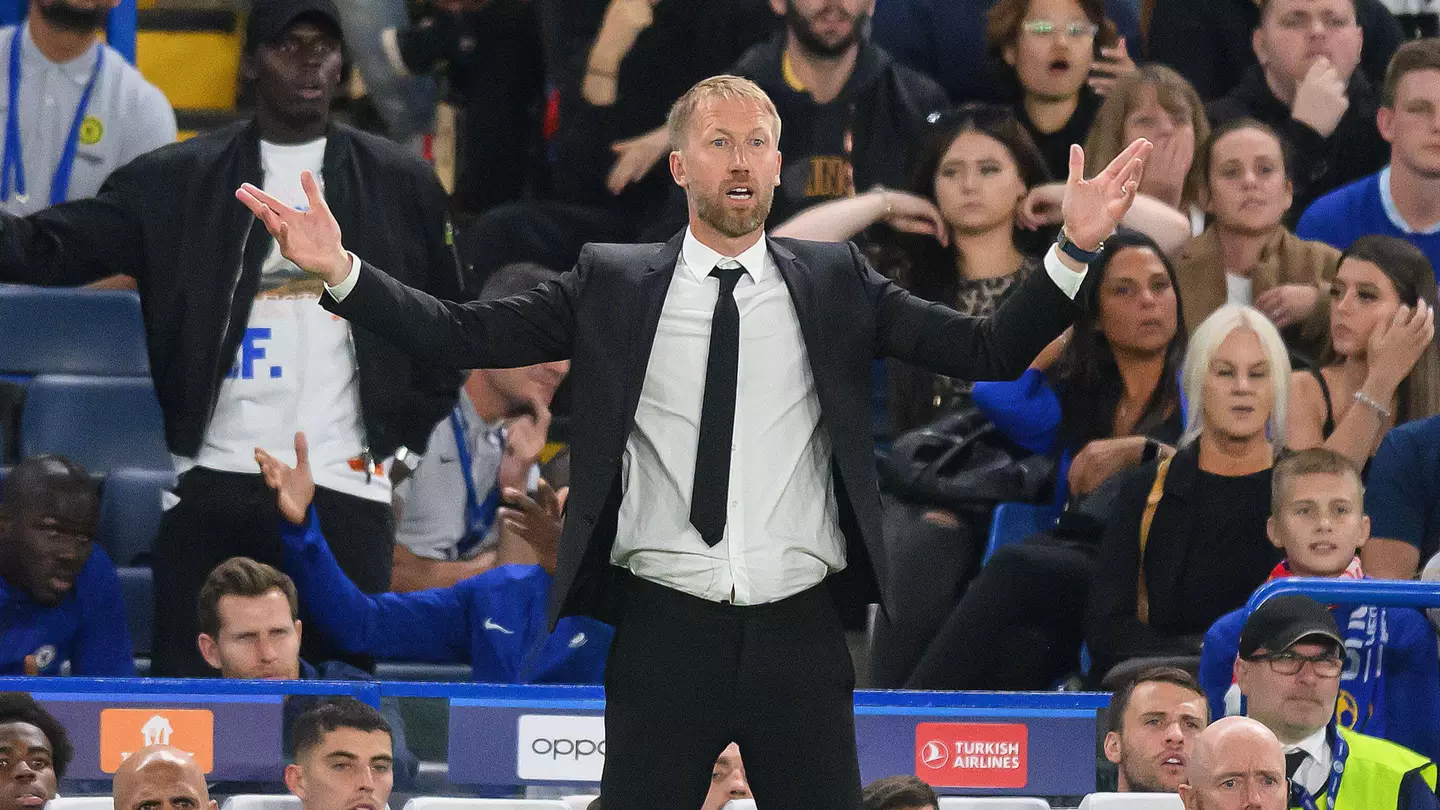 Graham Potter on the touchline against FC Salzburg. (Alamy)