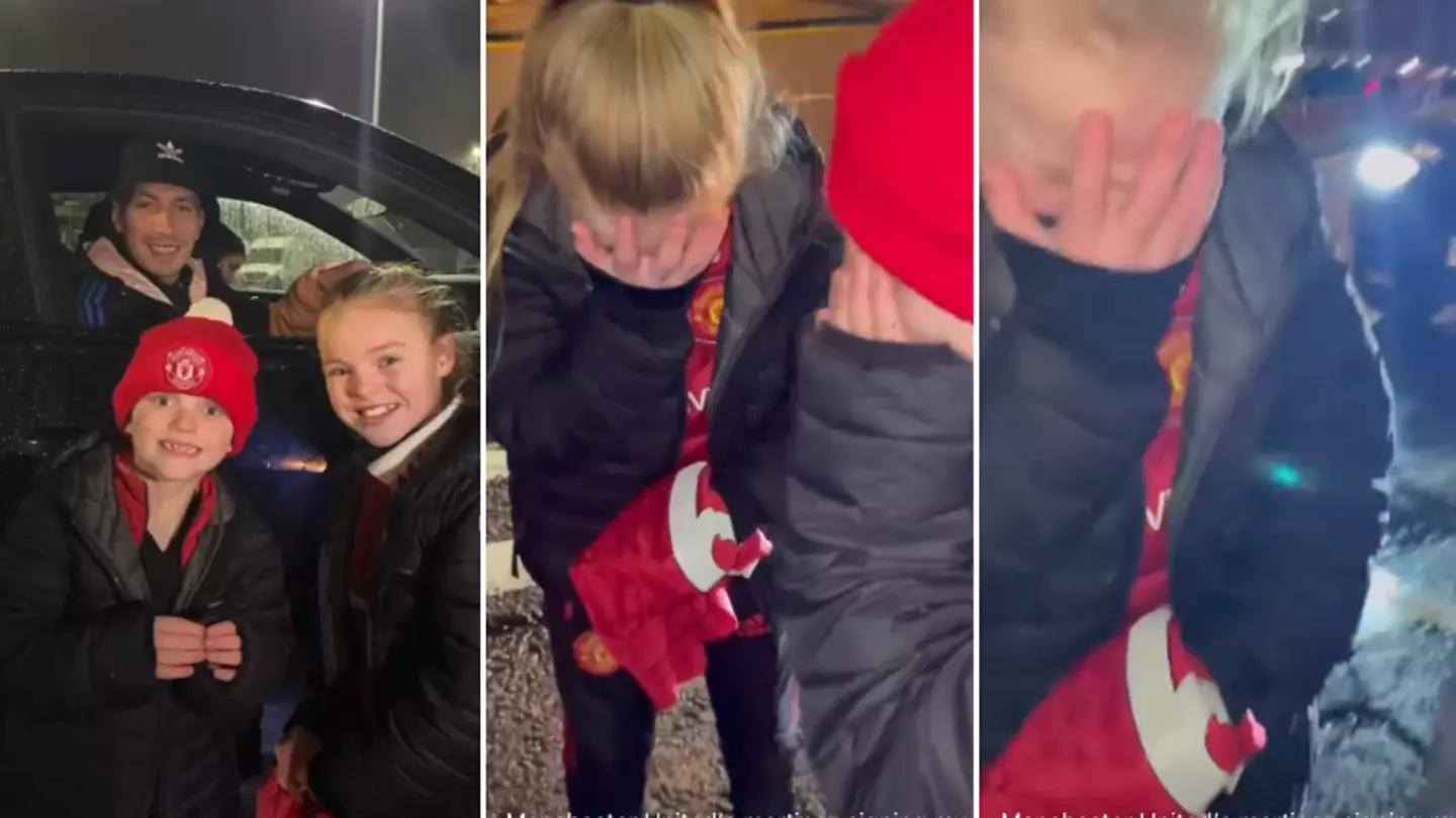 Young Man United fan cries tears of joy after meeting Lisandro Martinez, this is what football is all about