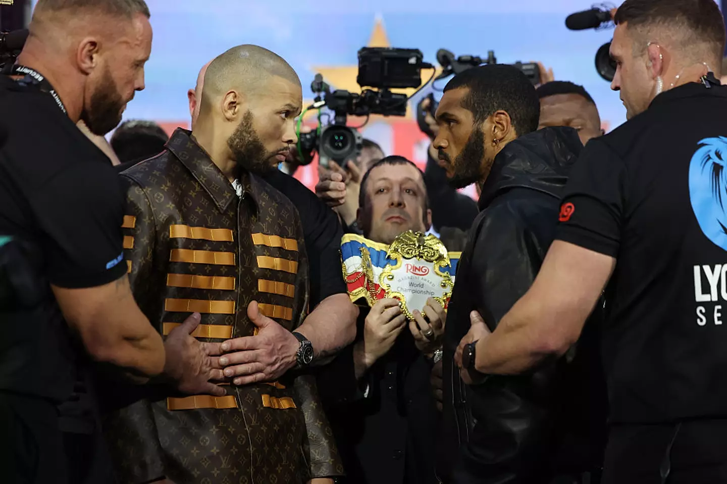 Chris Eubank Jr and Conor Benn will settle their beef at the Tottenham Hotspur Stadium on Saturday. (Image: Getty)