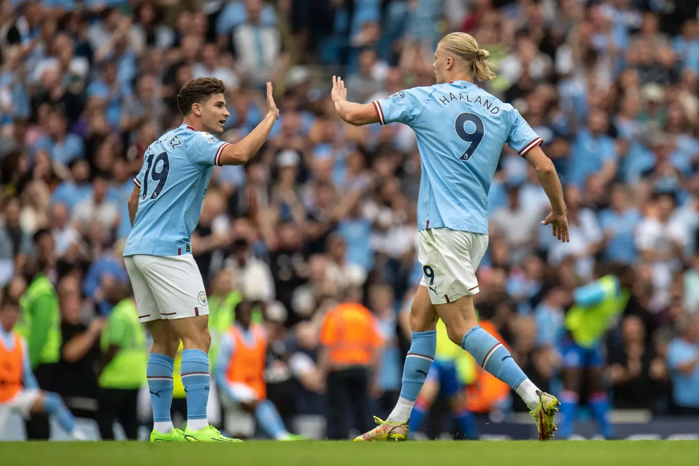 Alvarez has had to be patient for his chances at Manchester City given Erling Haaland's form.